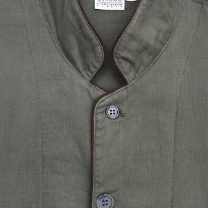 Herbal-dyed 2 Layered Gauze Pajamas Set Charcoal Grey  [Kyo Wazarashi Mensya]