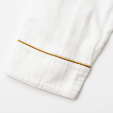 Load image into Gallery viewer, White 2 Layered Gauze Long Pajamas Set [Kyo Wazarashi Mensya]
