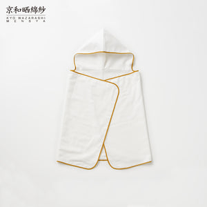 4 Layered Gauze Baby Hooded Towel 55x110cm [Kyo Wazarashi Mensya]