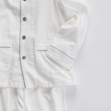 Load image into Gallery viewer, White 2 Layered Gauze Pajamas Set [Kyo Wazarashi Mensya]
