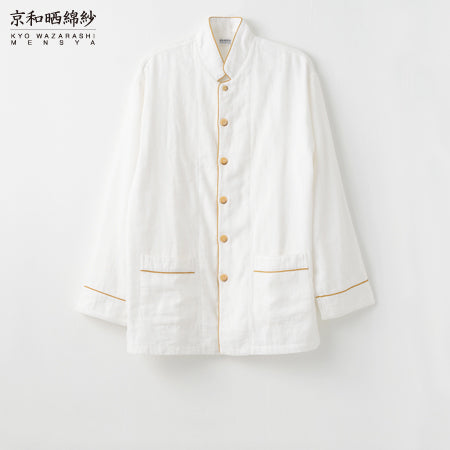 White 3 Layered Gauze Pajamas Set [Kyo Wazarashi Mensya]