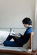 Load image into Gallery viewer, Dark Indigo 3 Layered Gauze Pajamas Set [Kyo Wazarashi Mensya]
