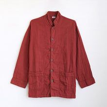 Load image into Gallery viewer, Brick Red 3 Layered Gauze Pajamas Set [Kyo Wazarashi Mensya]
