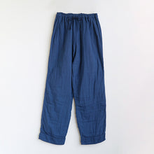 Load image into Gallery viewer, Dark Indigo 3 Layered Gauze Pajamas Set [Kyo Wazarashi Mensya]
