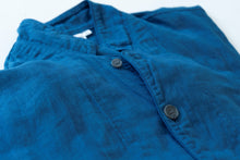 Load image into Gallery viewer, 【Limited Quantity】Indigo-dyed 2 Layered Gauze Pajamas Set [Kyo Wazarashi Mensya]

