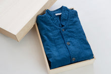 Load image into Gallery viewer, 【Limited Quantity】Indigo-dyed 2 Layered Gauze Pajamas Set [Kyo Wazarashi Mensya]
