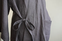 Load image into Gallery viewer, 【Limited Quantity】Dark Purple Linen Short Samue [Chambre de D KYOTO]
