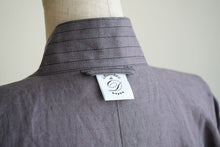 Load image into Gallery viewer, 【Limited Quantity】Dark Purple Linen Short Samue [Chambre de D KYOTO]
