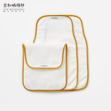 Load image into Gallery viewer, 4 Layered Gauze Baby Sweat Towel 3 Pieces in 1 Set [Kyo Wazarashi Mensya]
