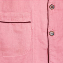 Load image into Gallery viewer, Herbal-dyed 2 Layered Gauze Pajamas Set Coral Pink [Kyo Wazarashi Mensya]
