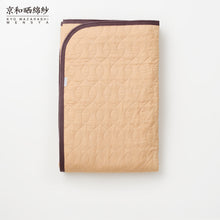 Load image into Gallery viewer, Persimmon-dyed 4 Layered Gauze Bed Pad with Absorbent Cotton [Kyo Wazarashi Mensya]
