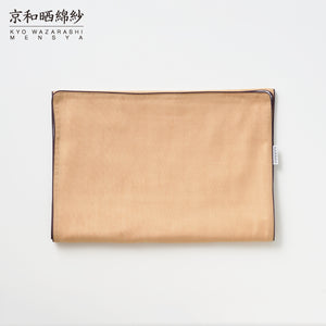 Persimmon-dyed 5 Layered Gauze Face Towel 35x100cm [Kyo Wazarashi Mensya]