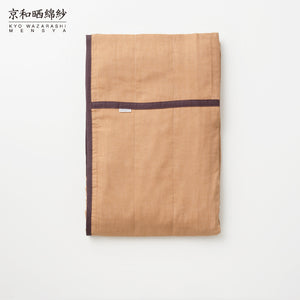 Persimmon-dyed 5 Layered Gauze Blanket [Kyo Wazarashi Mensya]